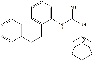 1-(1-Adamantyl)-3-[2-(2-phenylethyl)phenyl]guanidine Struktur