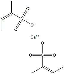 Bis(2-butene-2-sulfonic acid)calcium salt Struktur