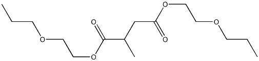 Methylsuccinic acid bis(2-propoxyethyl) ester Struktur