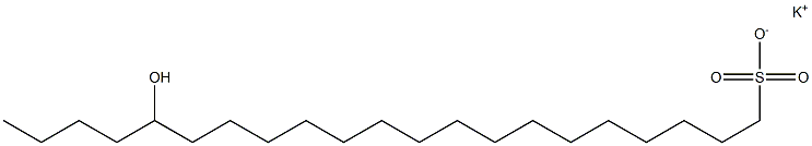 17-Hydroxyhenicosane-1-sulfonic acid potassium salt Struktur