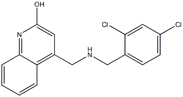 4-[(2,4-Dichlorobenzyl)aminomethyl]quinolin-2-ol Struktur