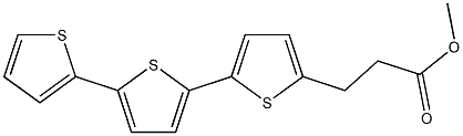 2,2':5',2''-Terthiophene-5-propionic acid methyl ester Struktur