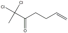 2,2-Dichloro-6-hepten-3-one Struktur