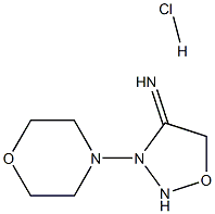 3-Morpholino-1,2,3-oxadiazolidin-4-imine hydrochloride Struktur