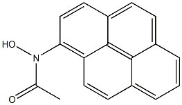 1-(N-Hydroxy-N-acetylamino)pyrene Struktur