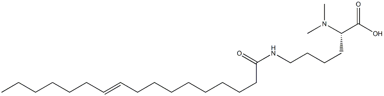 N6-(10-Heptadecenoyl)-N2,N2-dimethyllysine Struktur