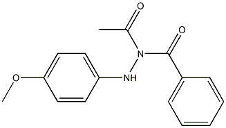 N1-Benzoyl-N2-(4-methoxyphenyl)acetohydrazide Struktur