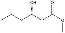 [S,(+)]-3-Hydroxyhexanoic acid methyl ester Struktur