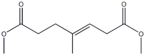 4-Methyl-3-heptenedioic acid dimethyl ester Struktur