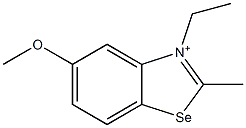 3-Ethyl-5-methoxy-2-methylbenzoselenazol-3-ium Struktur