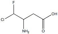 3-Amino-4-chloro-4-fluorobutanoic acid Struktur