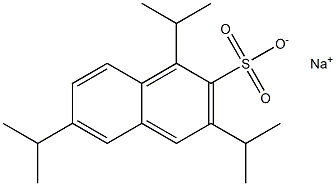 1,3,6-Triisopropyl-2-naphthalenesulfonic acid sodium salt Struktur