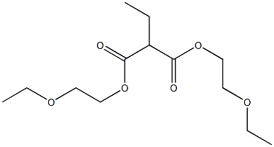 Ethylmalonic acid bis(2-ethoxyethyl) ester Struktur