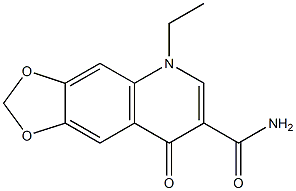 1,4-Dihydro-1-ethyl-4-oxo-6,7-(methylenedioxy)quinoline-3-carboxamide Struktur