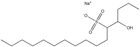 4-Hydroxyhexadecane-5-sulfonic acid sodium salt Struktur