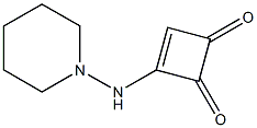 3-(1-Piperidinylamino)-3-cyclobutene-1,2-dione Struktur