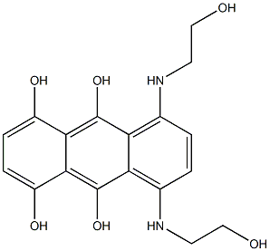 1,4-Bis(2-hydroxyethylamino)-5,8,9,10-anthracenetetrol Struktur