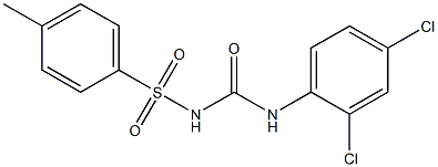 1-(2,4-Dichlorophenyl)-3-(4-methylphenylsulfonyl)urea Struktur