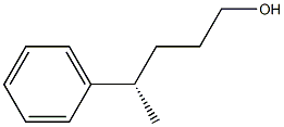 [S,(+)]-4-Phenyl-1-pentanol Struktur