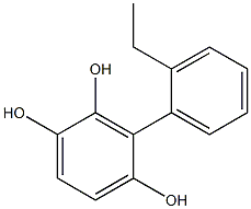 3-(2-Ethylphenyl)benzene-1,2,4-triol Struktur