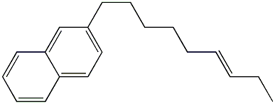 2-(6-Nonenyl)naphthalene Struktur