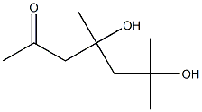 4,6-Dihydroxy-4,6-dimethyl-2-heptanone Struktur