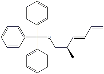 (3E,5R)-5-Methyl-6-triphenylmethoxy-1,3-hexadiene Struktur