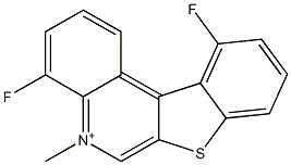 4,11-Difluoro-5-methyl[1]benzothieno[2,3-c]quinolin-5-ium Struktur