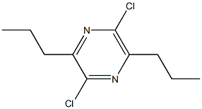 2,5-Dichloro-3,6-dipropylpyrazine Struktur