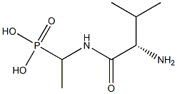 1-(L-Valylamino)ethylphosphonic acid Struktur