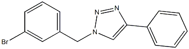 1-(3-Bromobenzyl)-4-phenyl-1H-1,2,3-triazole Struktur