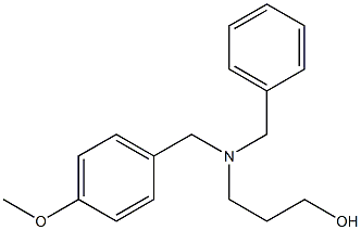 3-[(4-Methoxybenzyl)(benzyl)amino]-1-propanol Struktur