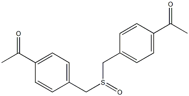 (4-Acetylphenyl)(methyl) sulfoxide Struktur