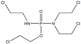 N,N,N'-Tris(2-chloroethyl)diamidophosphoric acid 2-chloroethyl ester Struktur