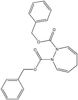 2,5-Dihydro-1H-1,2-diazepine-1,2-dicarboxylic acid dibenzyl ester Struktur