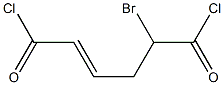 5-Bromo-2-hexenedioic acid dichloride Struktur