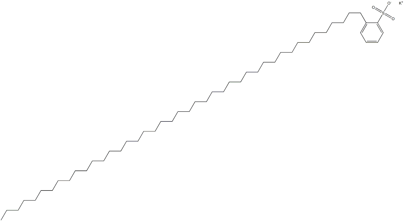 2-(Tritetracontan-1-yl)benzenesulfonic acid potassium salt Struktur