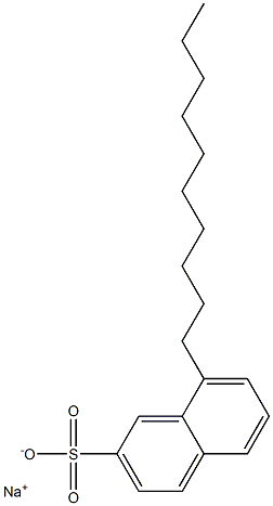 8-Decyl-2-naphthalenesulfonic acid sodium salt Struktur