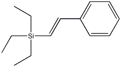 trans-Styryltriethylsilane Struktur