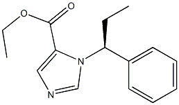 1-[(S)-1-Phenylpropyl]-1H-imidazole-5-carboxylic acid ethyl ester Struktur