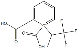 (-)-Phthalic acid hydrogen 1-[(R)-1-(trifluoromethyl)ethyl] ester Struktur