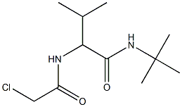 N-[(1S)-1-(tert-Butylcarbamoyl)isobutyl]chloroacetamide Struktur