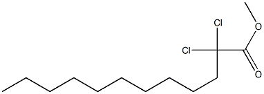 2,2-Dichlorolauric acid methyl ester Struktur