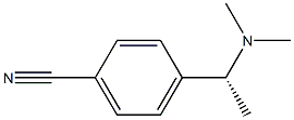 (+)-4-[(R)-1-(Dimethylamino)ethyl]benzonitrile Struktur