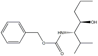 (4R,5S)-5-[(Benzyloxycarbonyl)amino]-6-methylheptan-4-ol Struktur