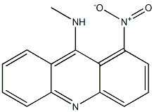 9-(Methylamino)-1-nitroacridine Struktur