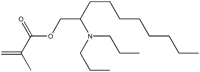 Methacrylic acid 2-(dipropylamino)decyl ester Struktur