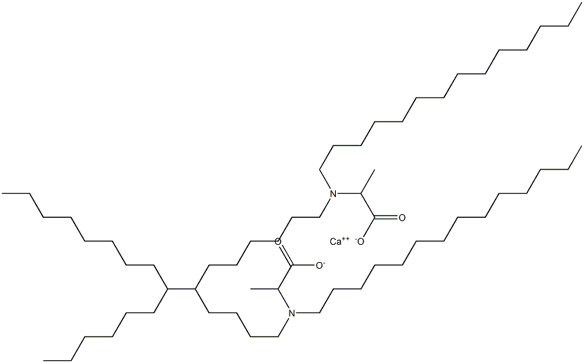 Bis[2-(ditetradecylamino)propanoic acid]calcium salt Struktur