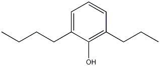 2-Butyl-6-propylphenol Struktur