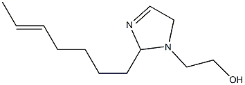 1-(2-Hydroxyethyl)-2-(5-heptenyl)-3-imidazoline Struktur